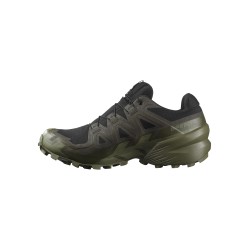 Salomon SPEEDCROSS 6 GORE-TEX Noir/Tourbe/Vert lichen foncé - Salomon - sporteque.ca