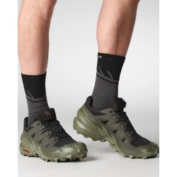Salomon SPEEDCROSS 6 GORE-TEX Black/Peat/Deep Lichen Green - Salomon - sporteque.ca