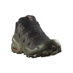 Salomon SPEEDCROSS 6 GORE-TEX Black/Peat/Deep Lichen Green - Salomon - sporteque.ca