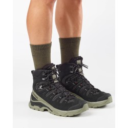 Salomon QUEST 5 GORE TEX Black/ Deep Lichen Green/ Black - Salomon - sporteque.ca