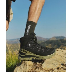 Salomon QUEST 5 GORE-TEX Noir / Vert lichen foncé / Noir - Salomon - sporteque.ca