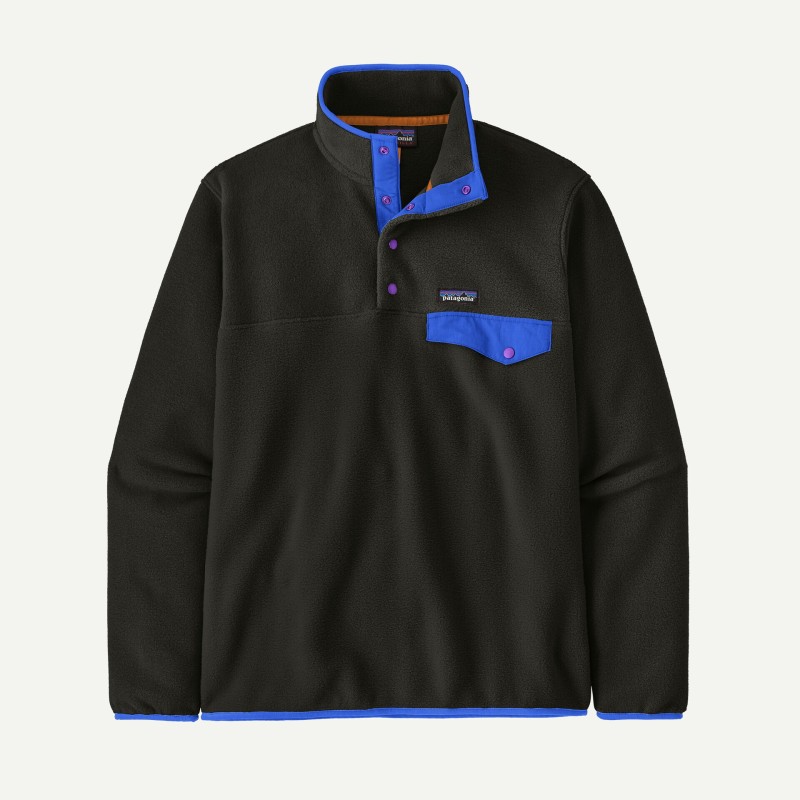 Patagonia M's Lw Synch Snap-T P/O Black with P6 Blue - Patagonia - sporteque.ca