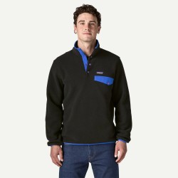 Patagonia M's Lw Synch Snap-T P/O Black with P6 Blue - Patagonia - sporteque.ca