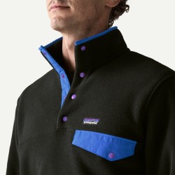 Patagonia M's Lw Synch Snap-T P/O Black with P6 Blue - Patagonia - sporteque.ca