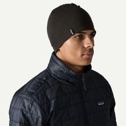 Patagonia Overlook Merino Wool Liner Beanie Black One Size - Patagonia - sporteque.ca