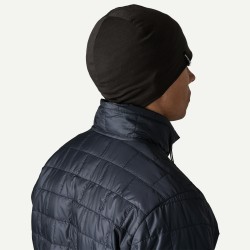 Patagonia Overlook Merino Wool Liner Beanie Black One Size - Patagonia - sporteque.ca