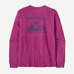 Patagonia M's Long-Sleeved Midweight Hut Tripper Skyline T-Shirt Amaranth Pink - Patagonia - sporteque.ca