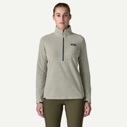 Patagonia W's R1 Air Zip Neck Birch White - Patagonia - sporteque.ca