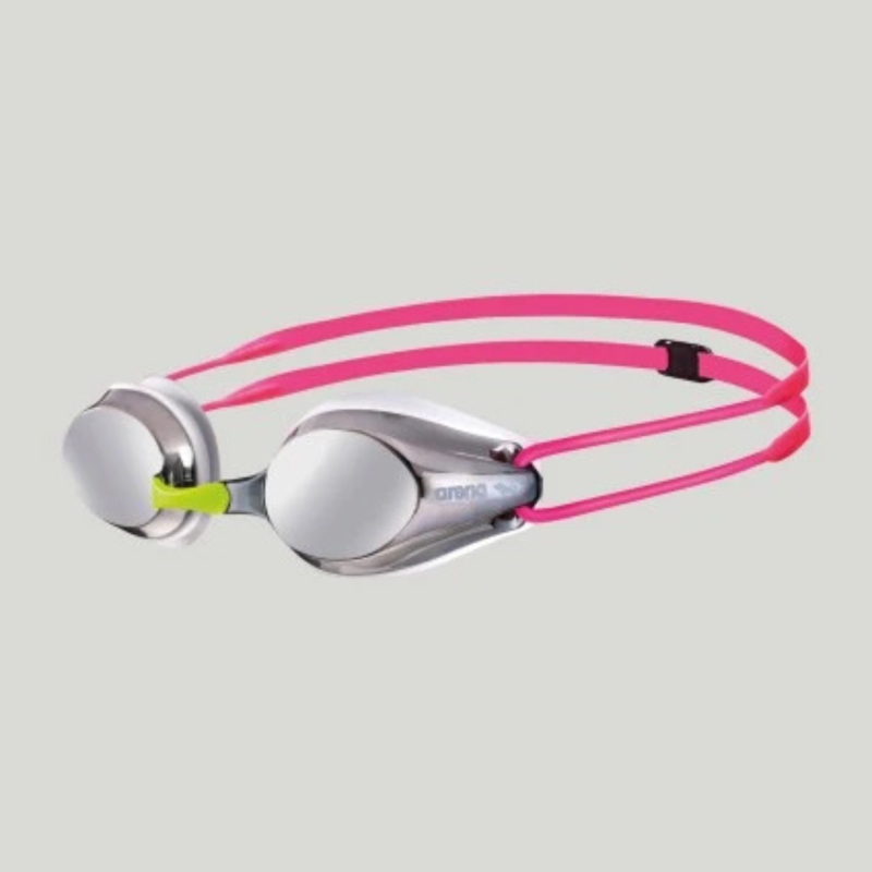 Arena Tracks Jr Mirror Goggles - Silver/White/Fuchsia - Arena - sporteque.ca
