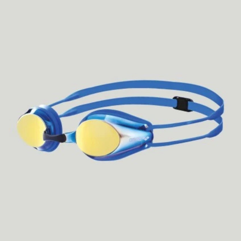 Arena lunettes à verres miroirs Tracks Jr - Bleu/jaune/cuivre - Arena - sporteque.ca