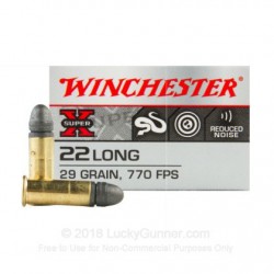 Winchester 22 Long CB Match 29 gr LRN Winchester Ammunition Rimfire