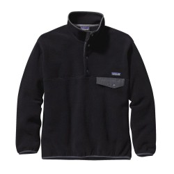 Patagonia Men's Synch Snap Pullover - Black w/Forge Grey Patagonia Hauts