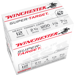 Winchester Super Target 12 Ga 2 3/4 No 7.5 1200 PS Winchester Ammunition Target & Hunting Lead