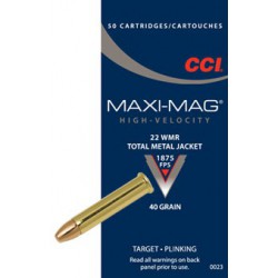 CCI Maxi Mag 22 Win Mag 40gr TMJ CCI Rimfire