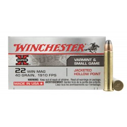 Winchester Super X 22 Win Mag JHP Winchester Ammunition Rimfire