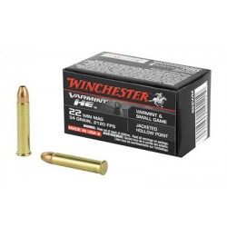 Winchester Supreme 22 Win Mag 34 Gr JHP Winchester Ammunition Rimfire