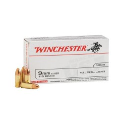 Winchester USA 9mmx19 115 gr FMJ Winchester Ammunition Winchester